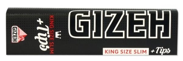 Gizeh Extra Fine (Black) King Size Slim Papier + Tips